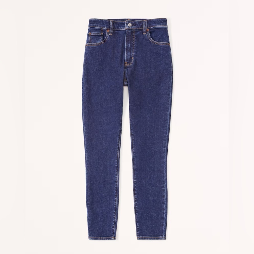 Abercrombie & Fitch Women’s Skinny Jeans in Dark Blue Denim